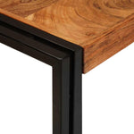 End Tables Brown and black Solid Acacia wood - Bargainia.com - 
