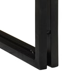 End Tables Brown and black Solid Acacia wood - Bargainia.com - 