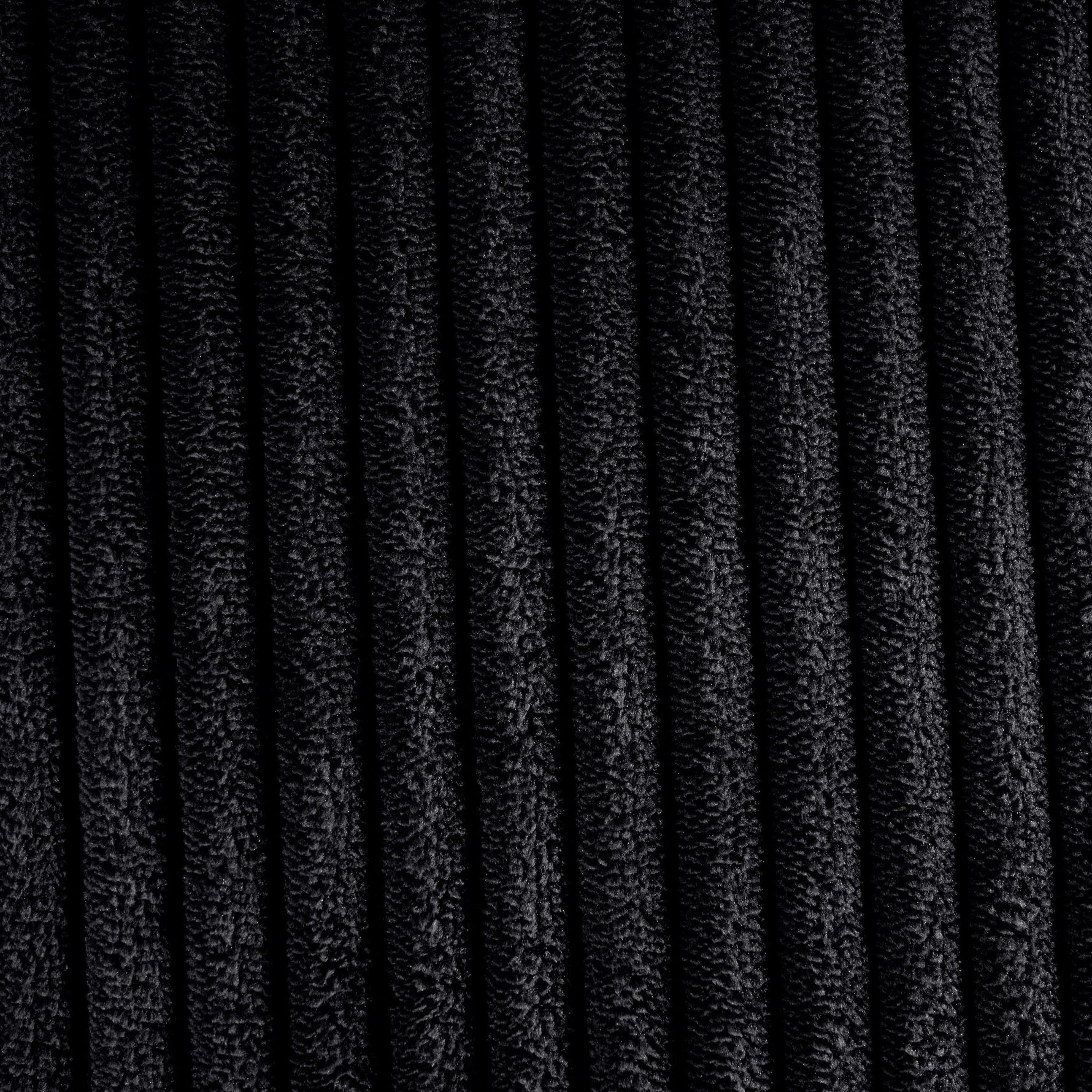 Enzo 2 Seater Corduroy Sofa in Black | Adjustable Back | Foam Cushions - Bargainia.com - 5056150285298