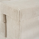 Enzo 2 Seater Corduroy Sofa in Cream | Adjustable Back | Foam Cushions - Bargainia.com - 5056150285328