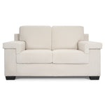 Enzo 2 Seater Corduroy Sofa in Cream | Adjustable Back | Foam Cushions - Bargainia.com - 5056150285328