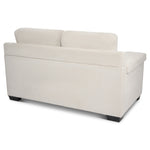 Enzo 2 Seater Corduroy Sofa in Cream | Adjustable Back | Foam Cushions - Bargainia.com - 5056150285328