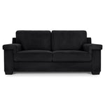 Enzo 3 Seater Corduroy Sofa in Black | Adjustable Back | Foam Cushions - Bargainia.com - 5056150285304