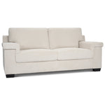 Enzo 3 Seater Corduroy Sofa in Cream | Adjustable Back | Foam Cushions - Bargainia.com - 5056150285335
