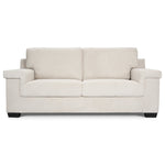 Enzo 3 Seater Corduroy Sofa in Cream | Adjustable Back | Foam Cushions - Bargainia.com - 5056150285335