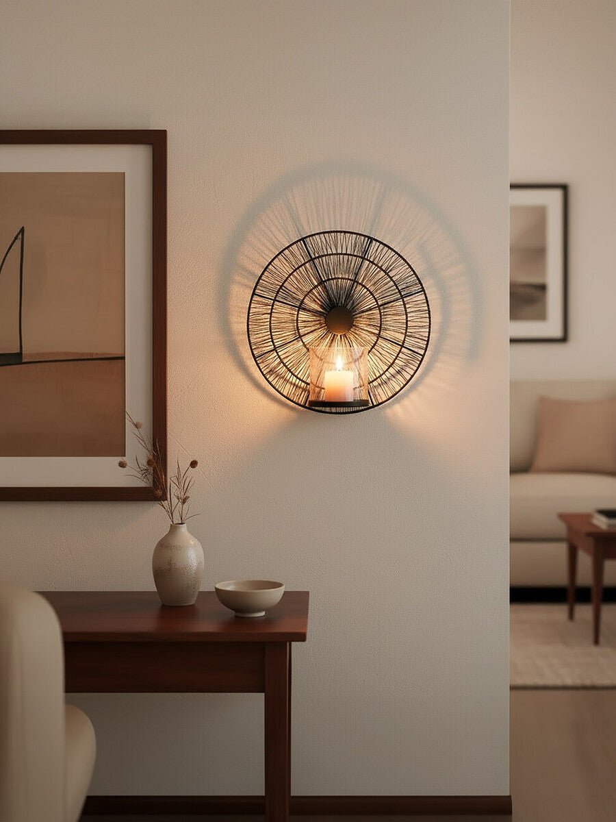 Enzo Black Wire Wall Sconce - Bargainia.com - 5018705503851