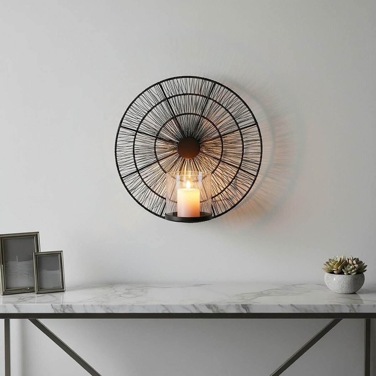Enzo Black Wire Wall Sconce - Bargainia.com - 5018705503851