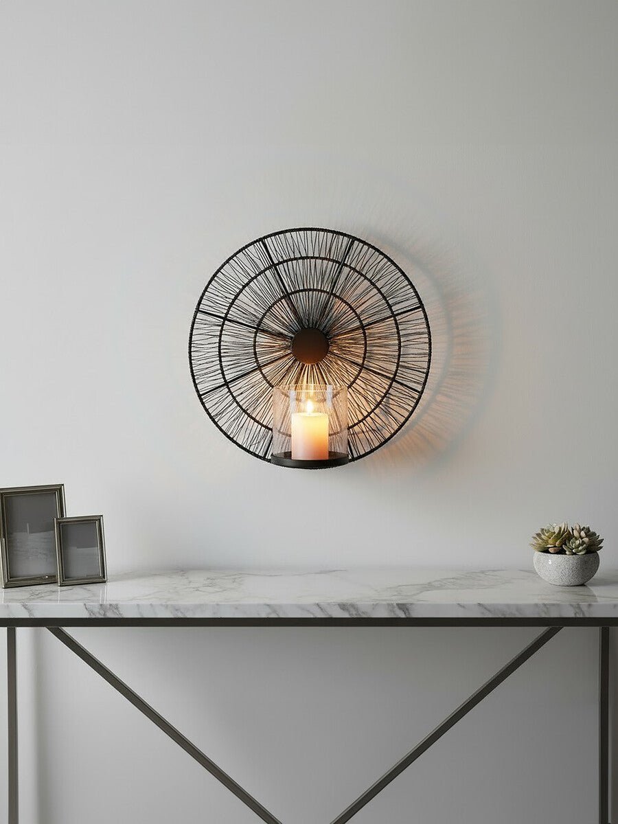 Enzo Black Wire Wall Sconce - Bargainia.com - 5018705503851