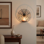 Enzo Black Wire Wall Sconce - Bargainia.com - 5018705503851