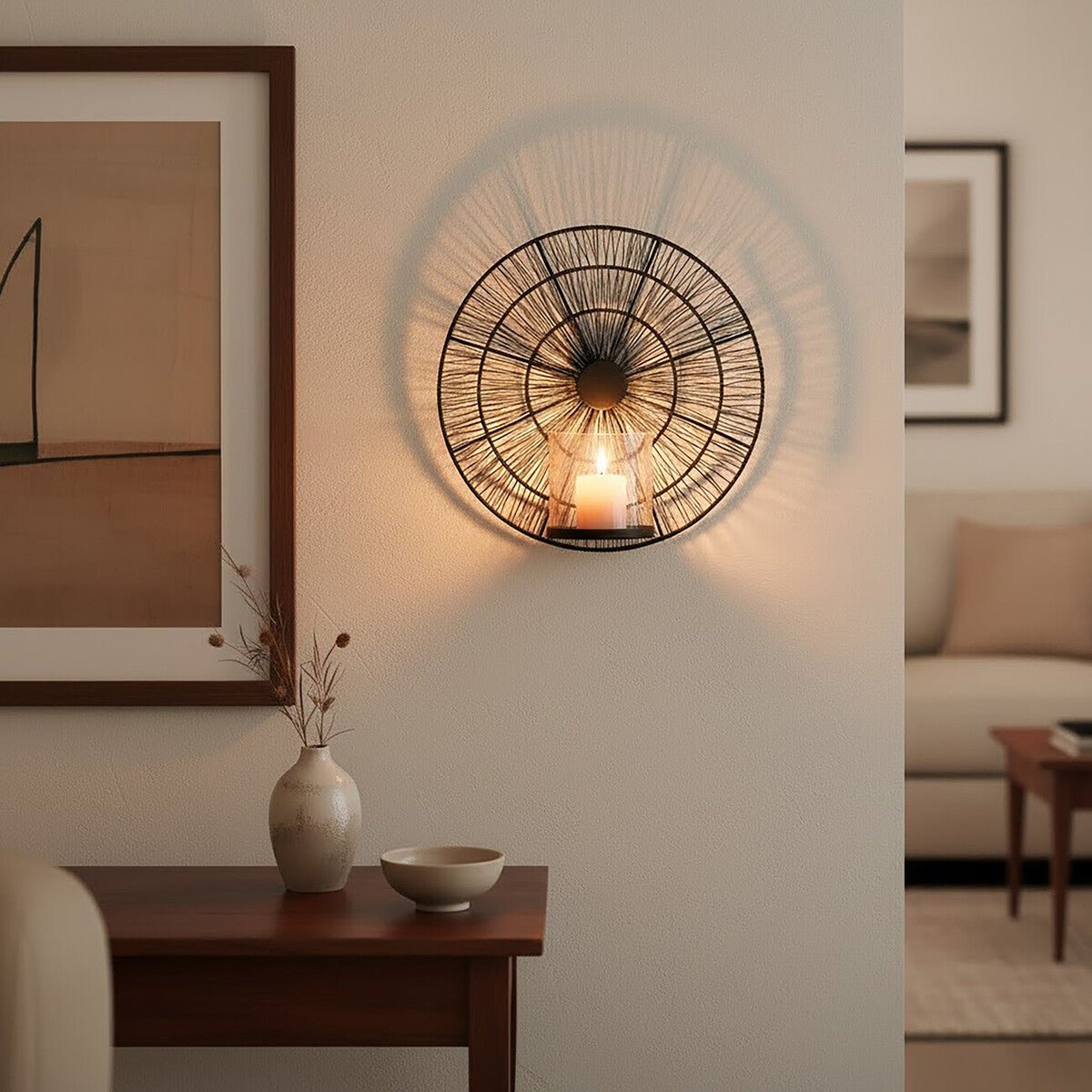 Enzo Black Wire Wall Sconce - Bargainia.com - 5018705503851
