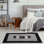 Ephesus Grey Black Rug | 7439GB - Bargainia.com - 