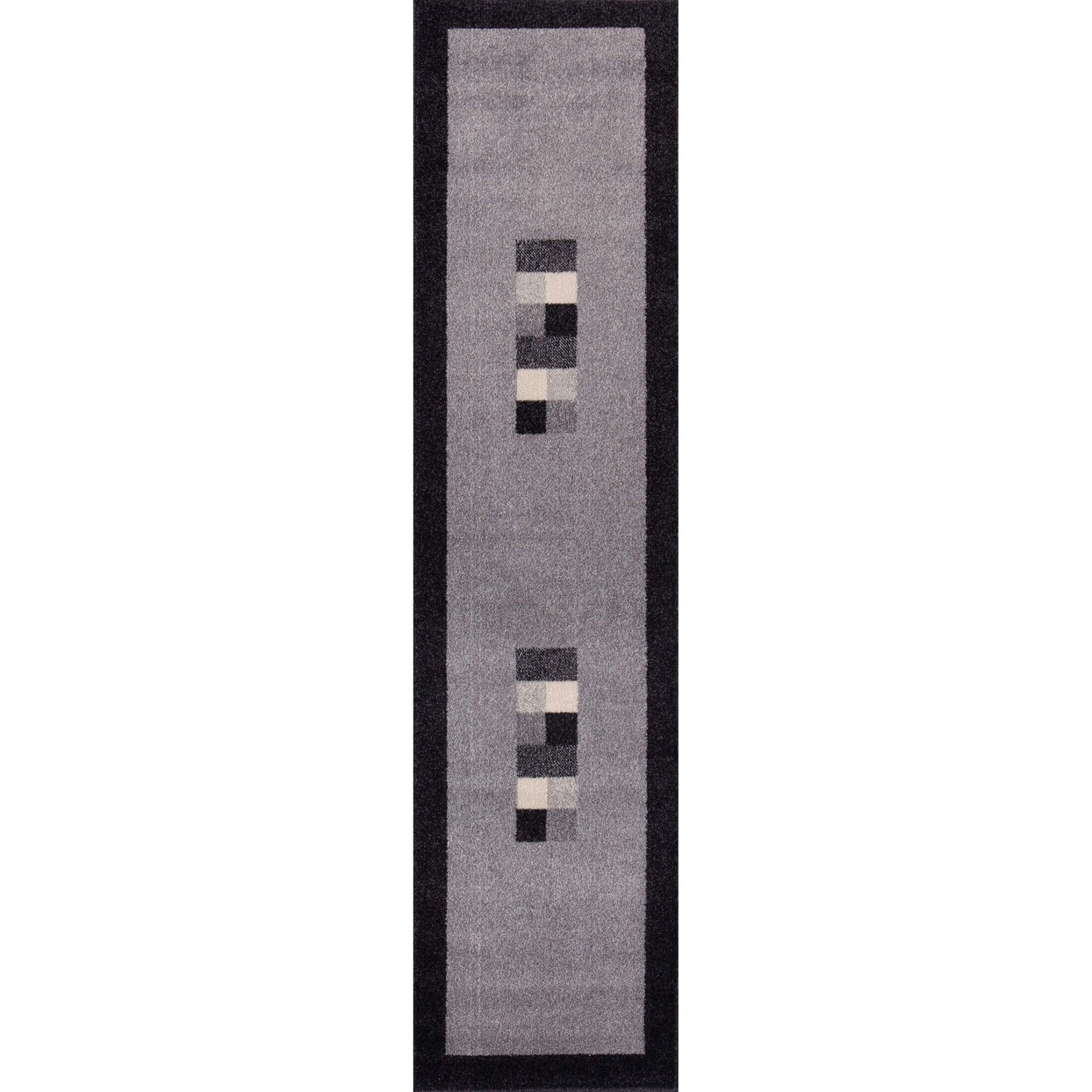 Ephesus Grey Black Rug | 7439GB - Bargainia.com - 