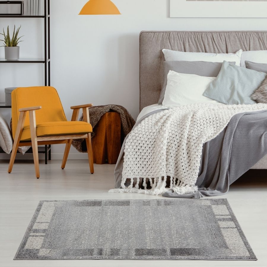 Ephesus Grey Cream Rug | 7438GC - Bargainia.com - 