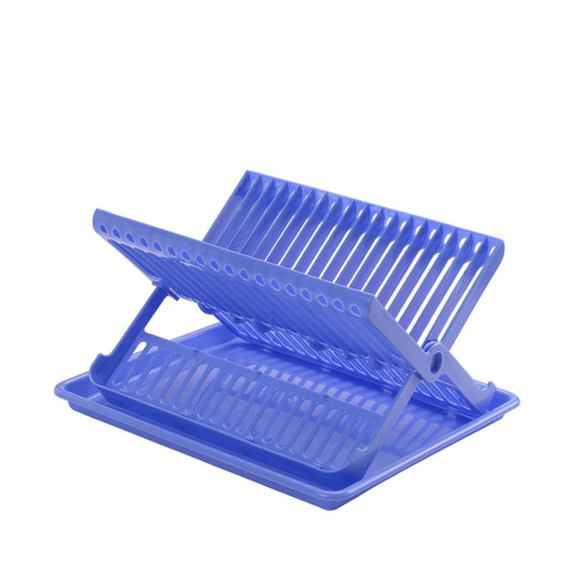 Dish Drainer With Tray And Drip Tray - Assorted Colours-8414926111825-Bargainia.com