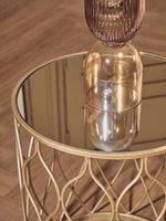 Esma Small Amber and Brown Glass Vase - Bargainia.com - 5018705969336