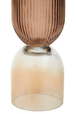 Esma Small Amber and Brown Glass Vase - Bargainia.com - 5018705969336