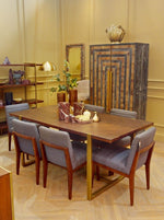 Esma Small Amber and Brown Glass Vase - Bargainia.com - 5018705969336