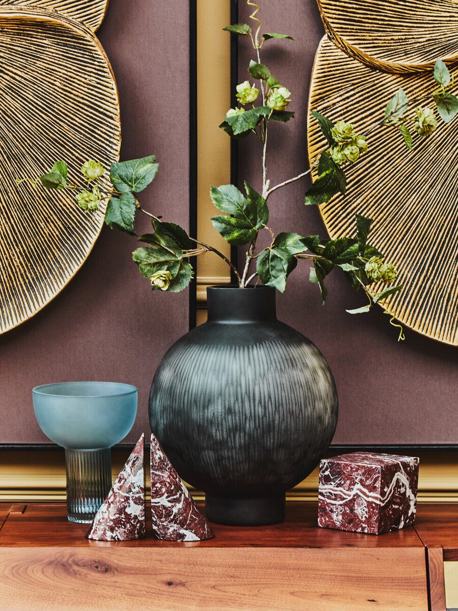 Esma Small Light Blue Glass Vase - Bargainia.com - 5018705969343