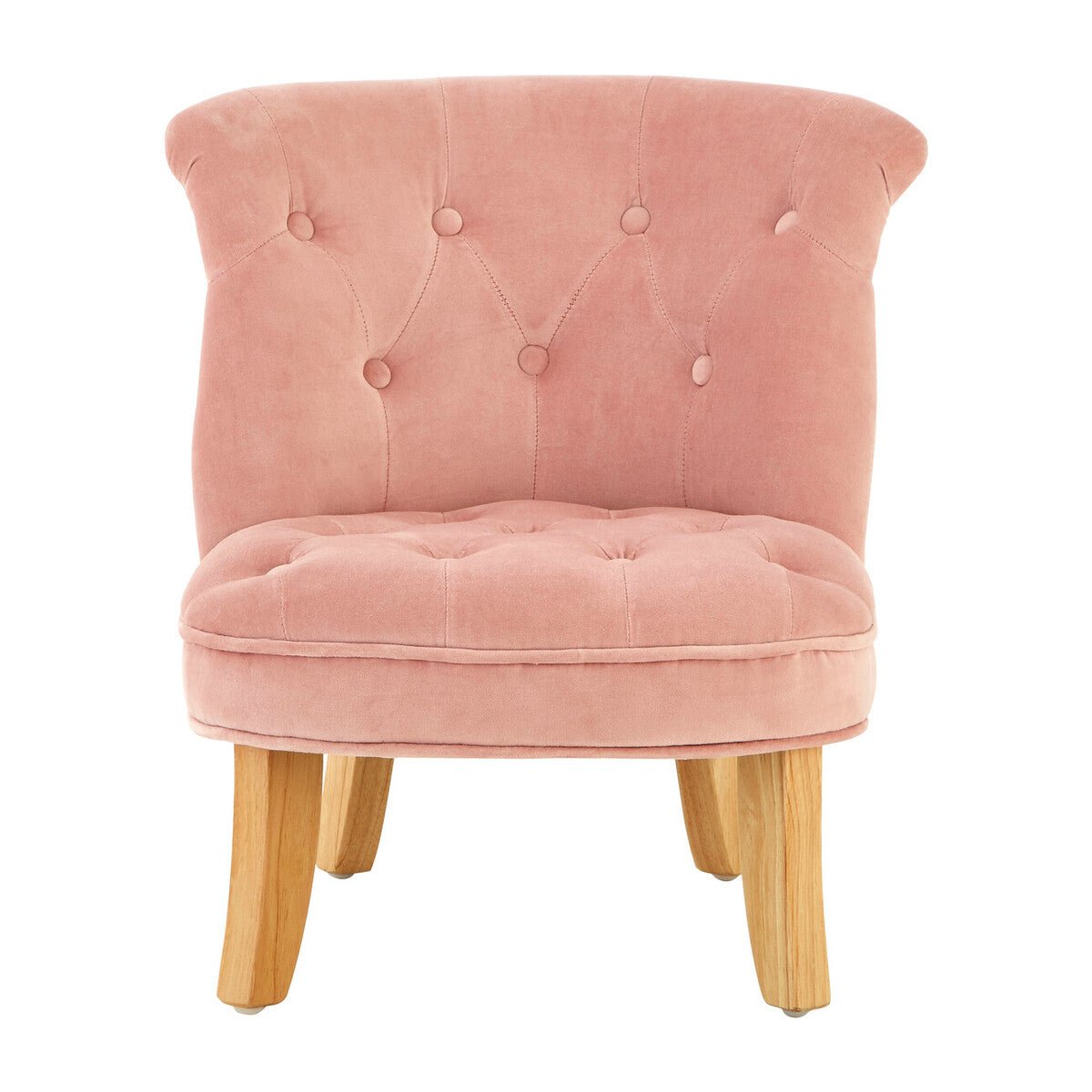 Estelle Pink Velvet Kids Chair - Bargainia.com - 5018705410746