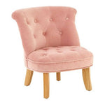 Estelle Pink Velvet Kids Chair - Bargainia.com - 5018705410746