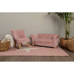 Estelle Pink Velvet Kids Chair - Bargainia.com - 5018705410746