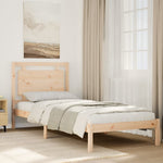 Extra Long Bed Frame without Mattress 100x220 cm Solid Wood - Bargainia.com - 