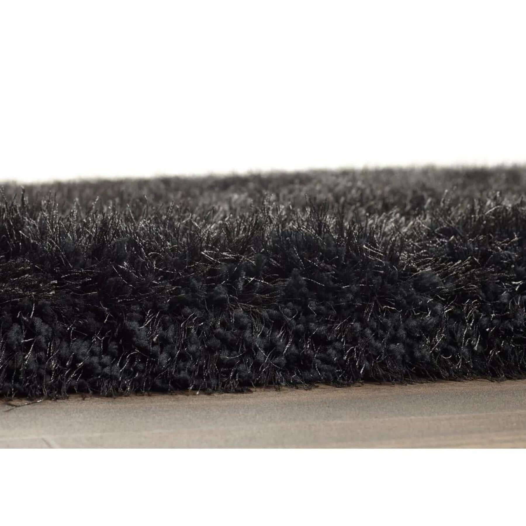 Extravagance Dark Grey Shaggy Rug - Bargainia.com - 5026134527362 - EXTRAV_GREYXX_080X150