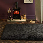 Extravagance Dark Grey Shaggy Rug - Bargainia.com - 