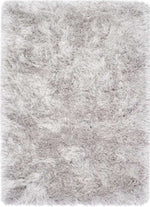 Extravagance Silver Grey Shaggy Rug - Bargainia.com - 