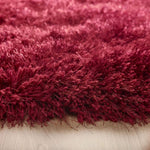 Extravagance Wine Red Shaggy Rug - Bargainia.com - 