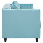 Farah Two Seat Green Velvet Sofa - Bargainia.com - 