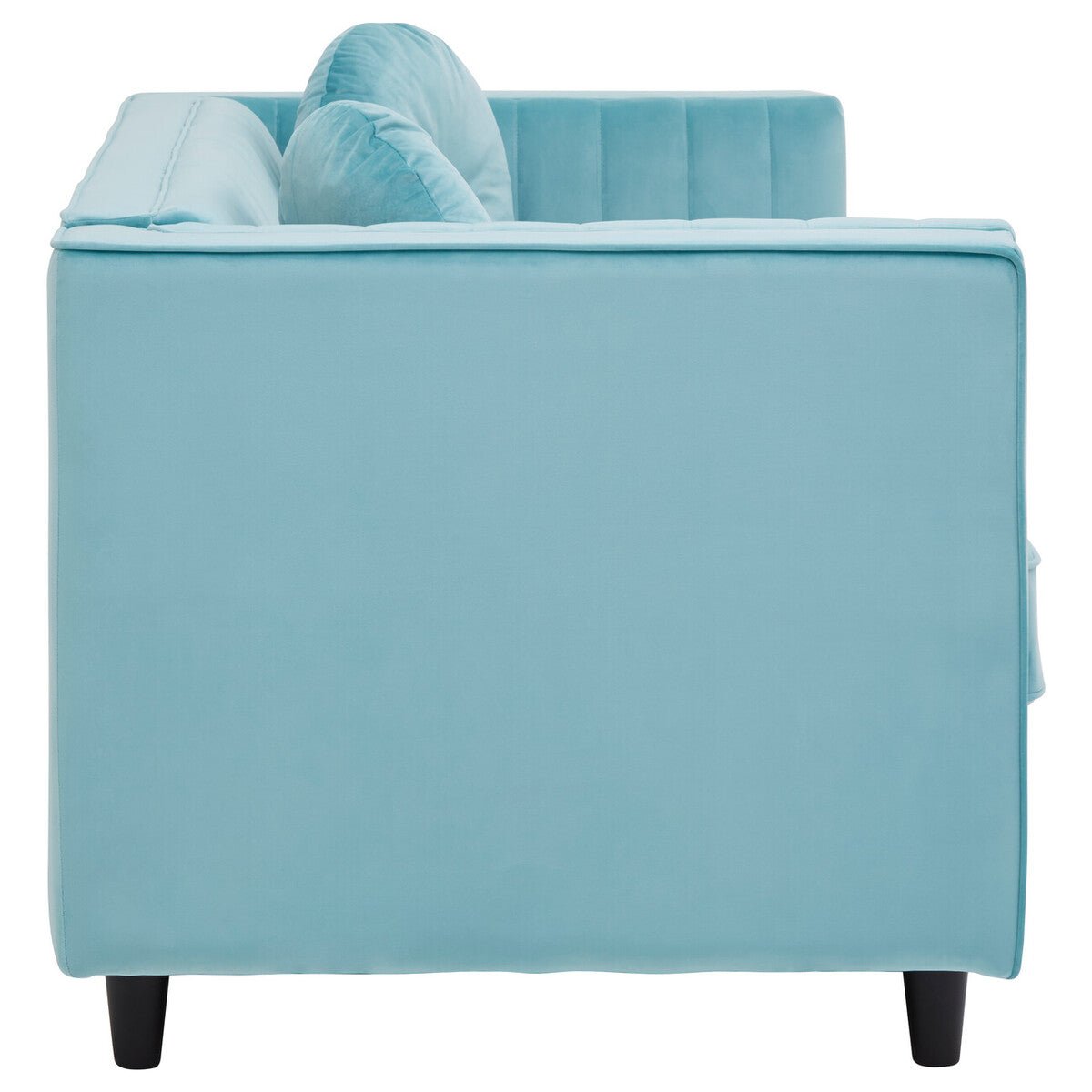 Farah Two Seat Green Velvet Sofa - Bargainia.com - 