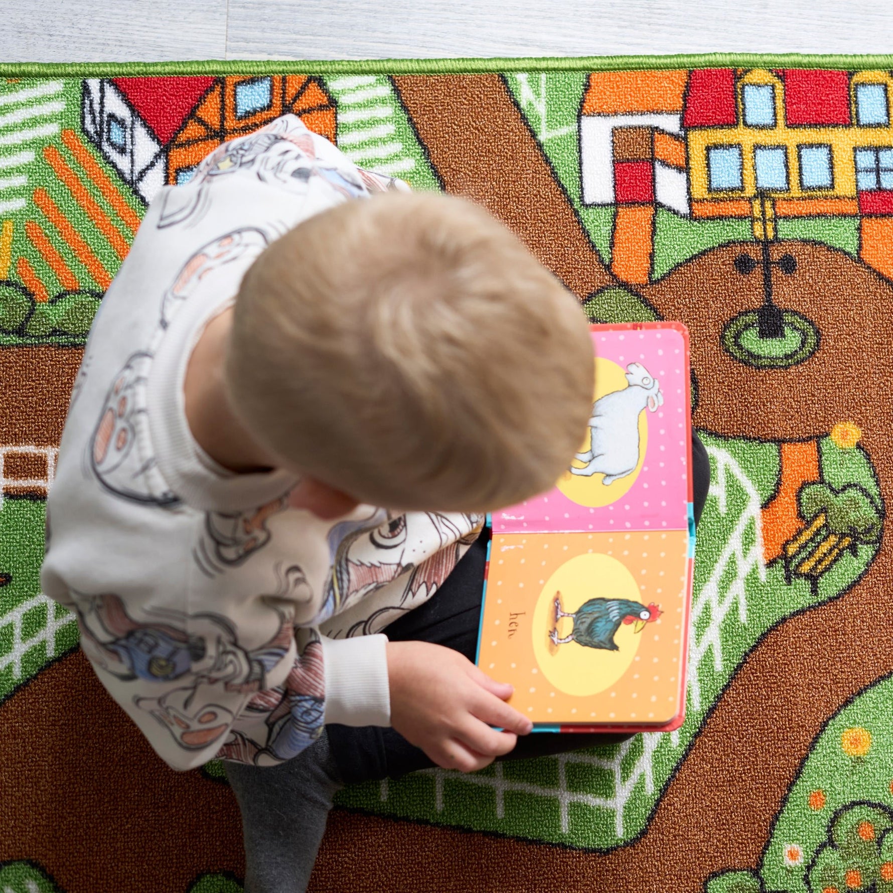 Farm Play Mat Nursery Play Room Non Slip Rug - Bargainia.com - 5056150233596