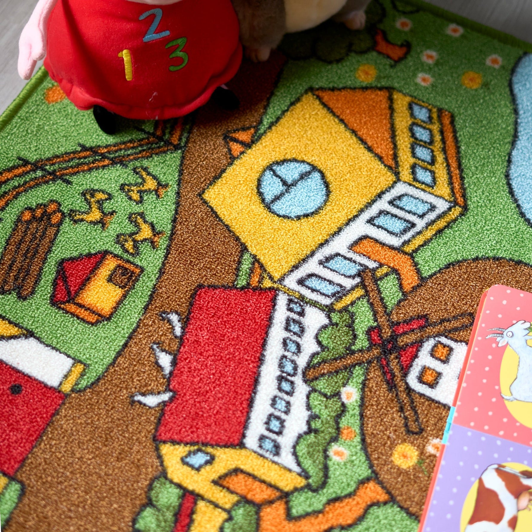 Farm Play Mat Nursery Play Room Non Slip Rug - Bargainia.com - 5056150233596