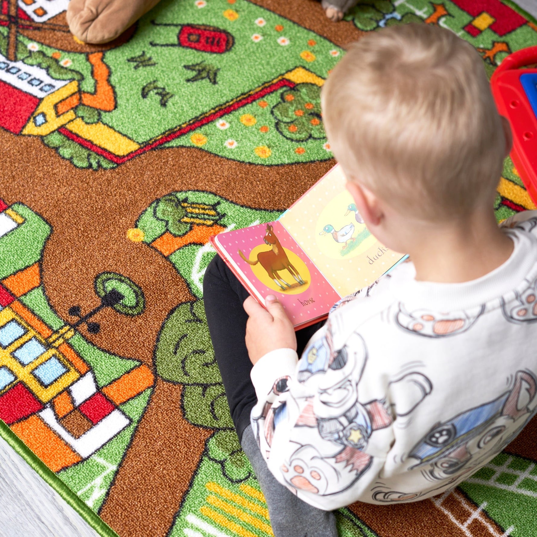 Farm Play Mat Nursery Play Room Non Slip Rug - Bargainia.com - 5056150233596