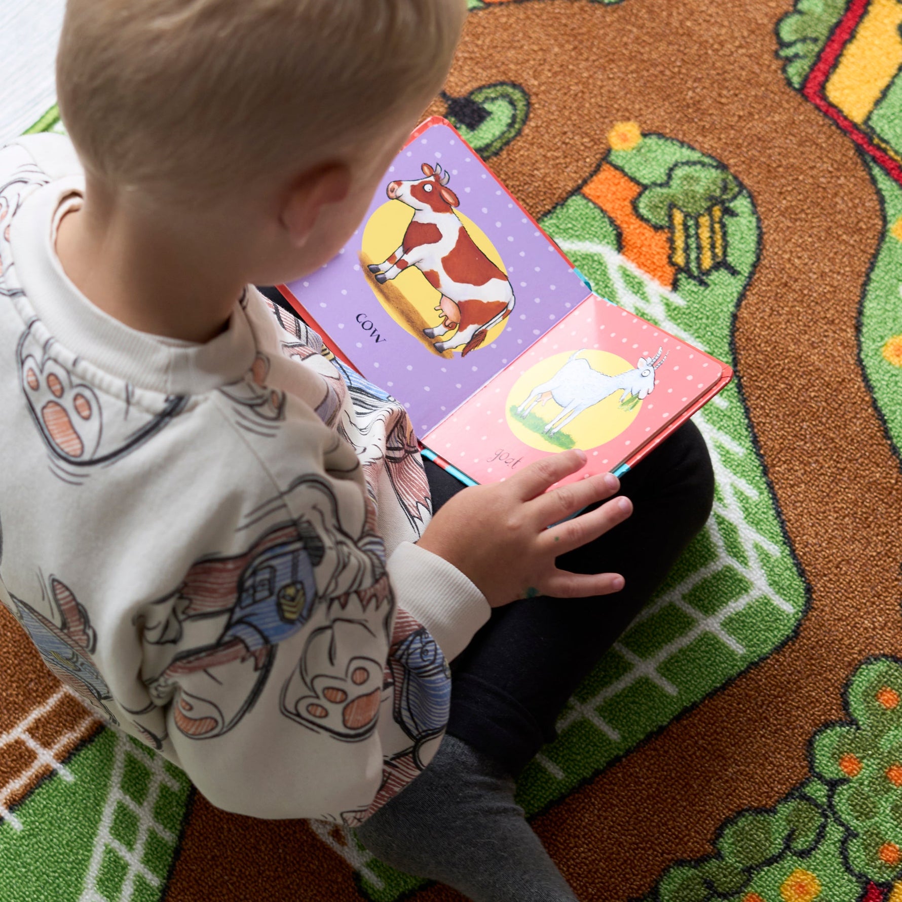 Farm Play Mat Nursery Play Room Non Slip Rug - Bargainia.com - 5056150233596
