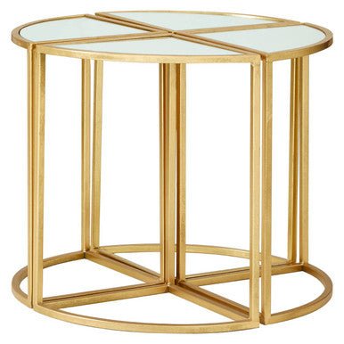 Farran Champagne Gold Set Of 5 Tables - Bargainia.com - 5018705436449