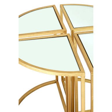 Farran Champagne Gold Set Of 5 Tables - Bargainia.com - 5018705436449