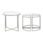 Farran Set of 5 Silver Finish Tables - Bargainia.com - 5018705496337