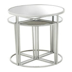 Farran Set of 5 Silver Finish Tables - Bargainia.com - 5018705496337