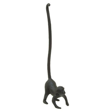 Fauna Black Finish Monkey Toilet Roll Holder - Bargainia.com - 5018705967127