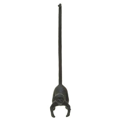 Fauna Black Finish Monkey Toilet Roll Holder - Bargainia.com - 5018705967127