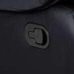 Faux Leather Manual Recliner Arm Chair - Black - Bargainia.com - 