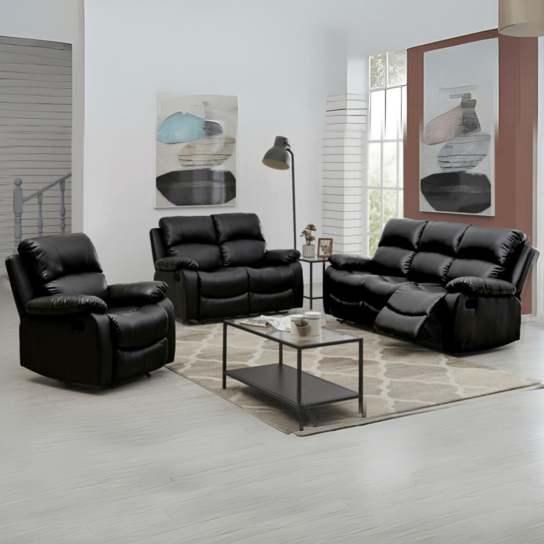 Faux Leather Recliner Sofas - Bargainia.com - 