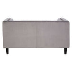 Felisa Two Seater Grey Velvet Sofa - Bargainia.com - 