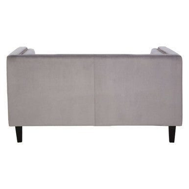 Felisa Two Seater Grey Velvet Sofa - Bargainia.com - 