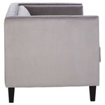 Felisa Two Seater Grey Velvet Sofa - Bargainia.com - 