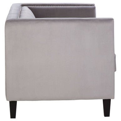 Felisa Two Seater Grey Velvet Sofa - Bargainia.com - 