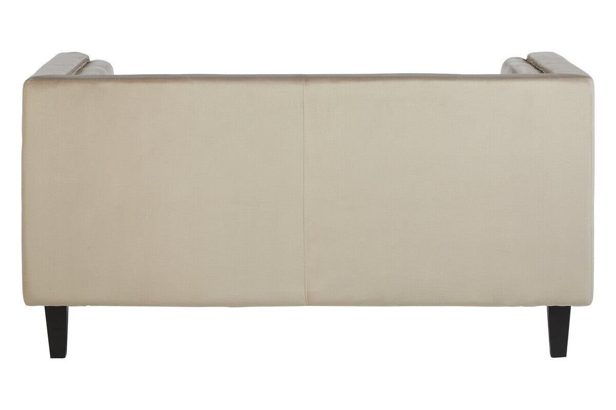 Felisa Two Seater Mink Velvet Sofa - Bargainia.com - 