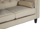Felisa Two Seater Mink Velvet Sofa - Bargainia.com - 